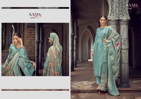 Karma Samaira 4095 Series Festive Musleen Wear Designer Salwar Kameez