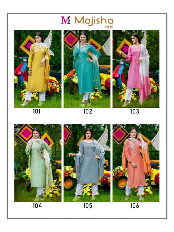 Majisha Nx Serina 1 Fancy Wear Viscose Readymade Designer Collection