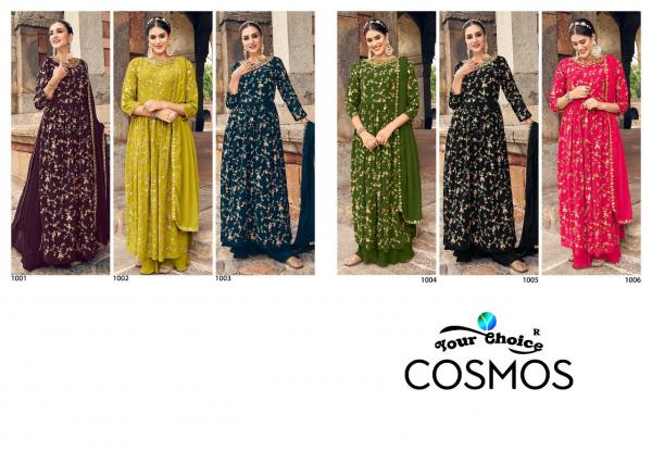 Your Choice Cosmos Exclusive Georgette Designer Wear Salwar Suits Collection