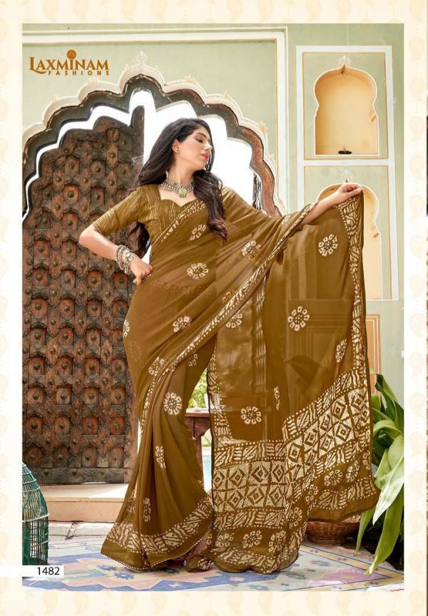 Laxminam Rukmini Designer Wear Georgette Saree Collection