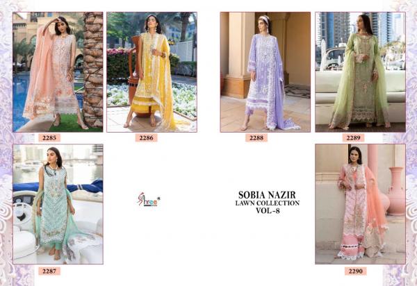 Shree Sobia Nazir Lawn Collection 8 Cotton Designer Pakistani Salwar Kameez