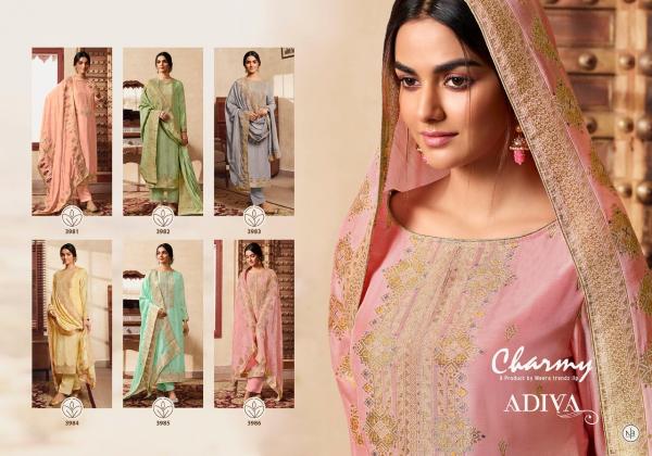 Zisa Charmy Adiva Maslin Silk Designer Salwar Kameez