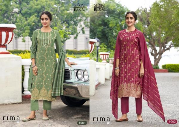 Global Loacal Rima Viscose Elegant Designer Readymade Suit