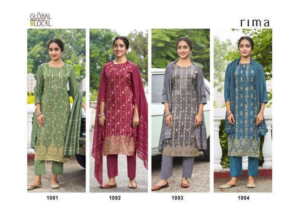 Global Loacal Rima Viscose Elegant Designer Readymade Suit