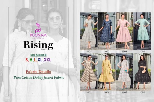 Poonam Rising 2 Exclusive Trending Wear Cotton Kurti Collection