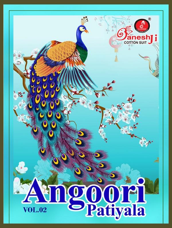 Ganeshji Angoori Patiyala Vol-2 Cotton Designer Patiyala Dress Material