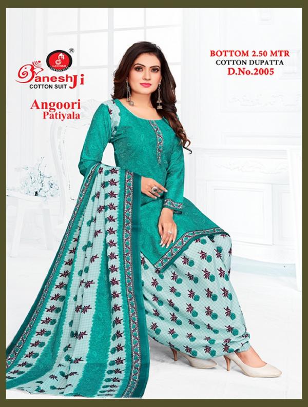 Ganeshji Angoori Patiyala Vol-2 Cotton Designer Patiyala Dress Material