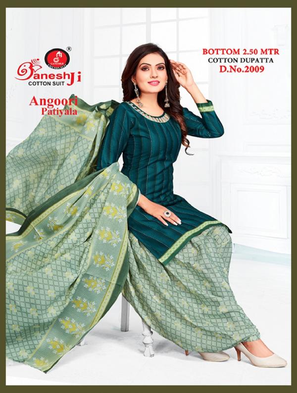 Ganeshji Angoori Patiyala Vol-2 Cotton Designer Patiyala Dress Material