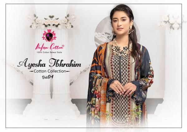 Nafisa Ayesha Ibrahim Vol-4 Cotton Patiyala Dress Material