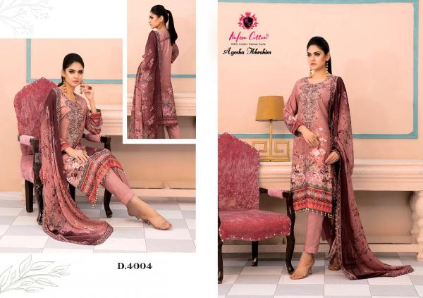 Nafisa Ayesha Ibrahim Vol-4 Cotton Patiyala Dress Material