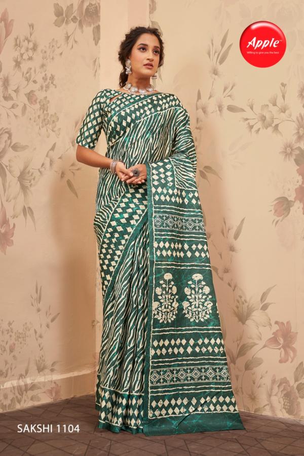 Apple Sakshi 11 Printed Wear Silk Saree Collection