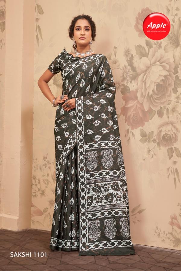 Apple Sakshi 11 Printed Wear Silk Saree Collection