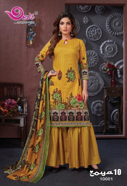 Devi Zoya Vol-10 cotton Designer Patiyala Dress Material