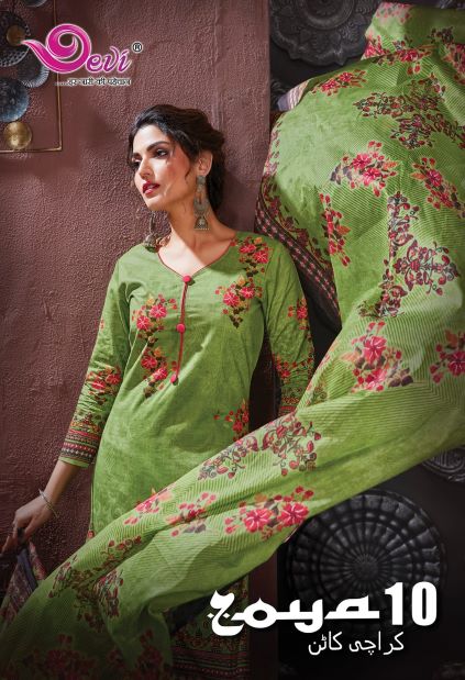 Devi Zoya Vol-10 cotton Designer Patiyala Dress Material