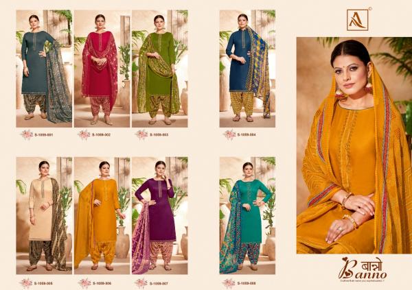 Alok Banno Festive Wear Jam Cotton Designer Dress Material Collection