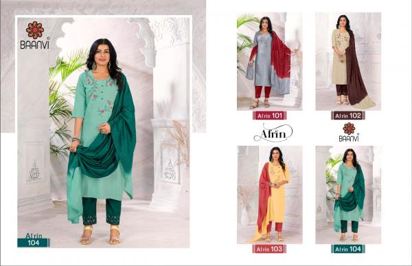 Baanvi Afrin Exclusive Designer Wear Ready Made Collection