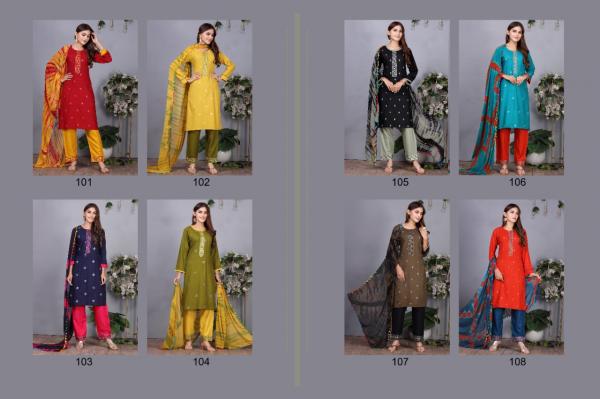 Master Soulmate Festive Wear Rayon Kurti Pant With Dupatta