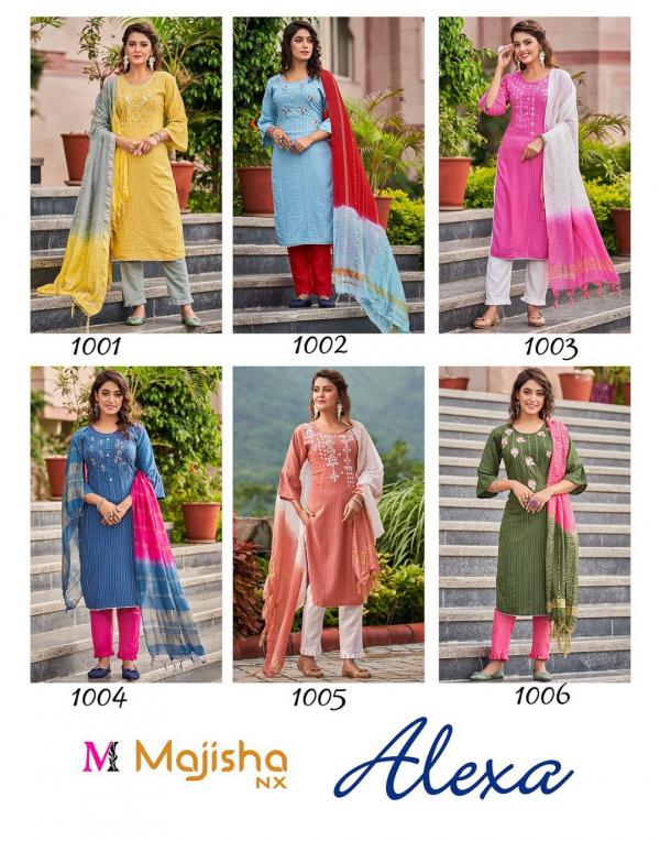 Majisha Nx Alexa Fancy Wear Viscose Readymade Collection