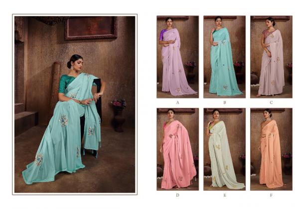 Ynf Kesari Organza Fancy Wear Saree Collection