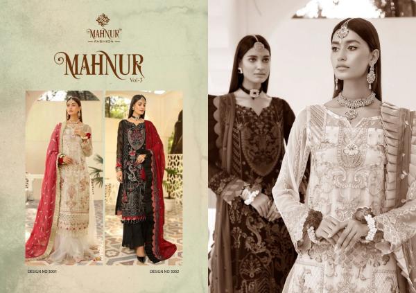 Mahnur 3 Bridal Wear Georgette Designer Salwar Suits Collection