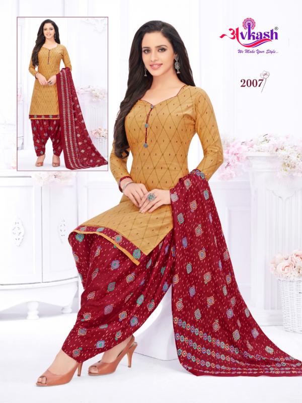 Avkash Rajvee Patiyala Vol-2 Cotton Designer Readymade Suit