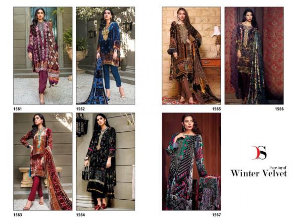 Deepsy Pure Joy Of Winter Velvet Pakistani Salwar Suits Collection