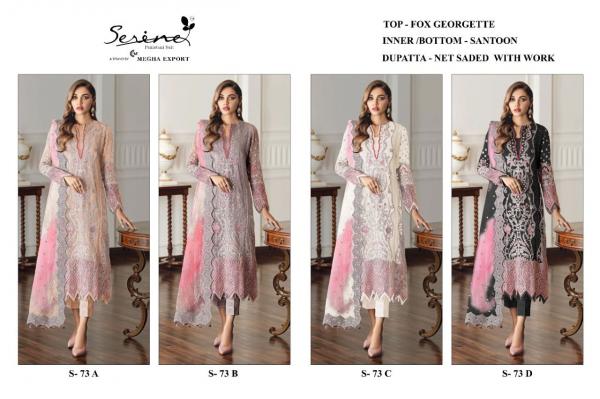 Serene S 73 Georgette Wear Pakistani Georgette Salwar Kameez Collection