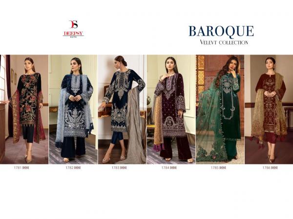  Deepsy Baroque Velvet Collection Embroidery Pakistani Salwar Suits