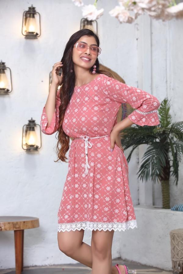 Hiva Cupid Rayon Designer Wear Short Kurti Collection