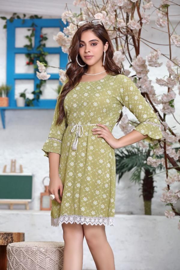 Hiva Cupid Rayon Designer Wear Short Kurti Collection