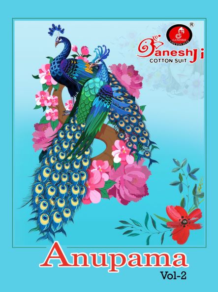 Ganeshji Anupama Vol-2 Indo Cotton Designer Patiyala Dress Material