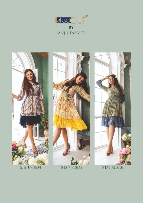 Af Status Fancy Party Wear Short Georgette Kurti Collection