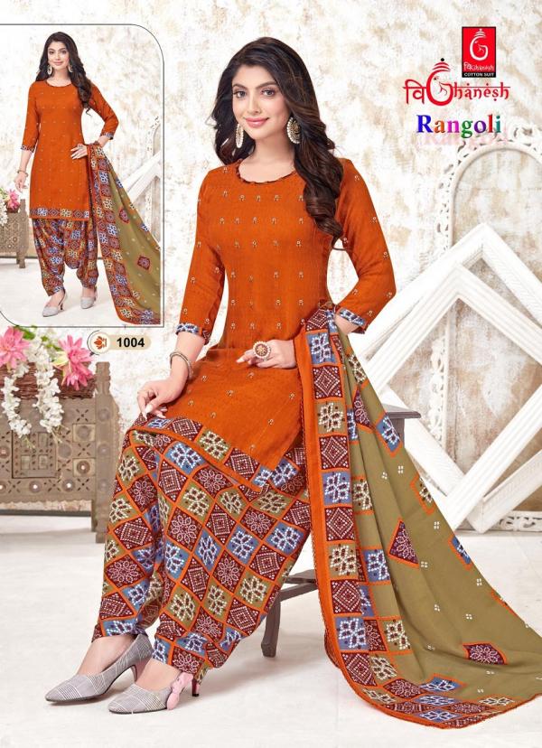 Vighanesh Rangoli Vol-1 Cotton Print Designer Exclusive Dress Material