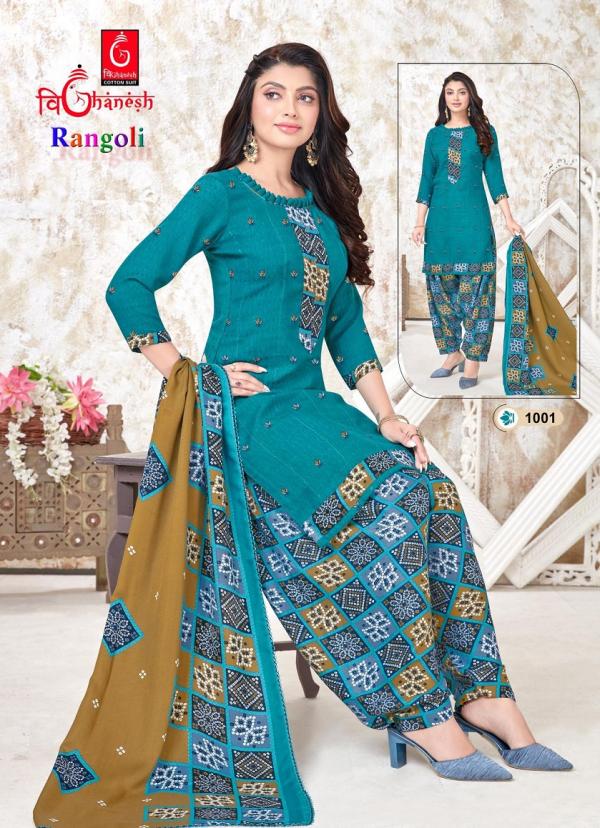 Vighanesh Rangoli Vol-1 Cotton Print Designer Exclusive Dress Material