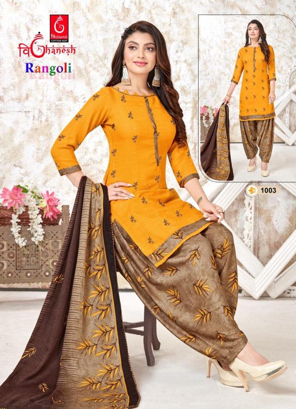 Vighanesh Rangoli Vol-1 Cotton Print Designer Exclusive Dress Material