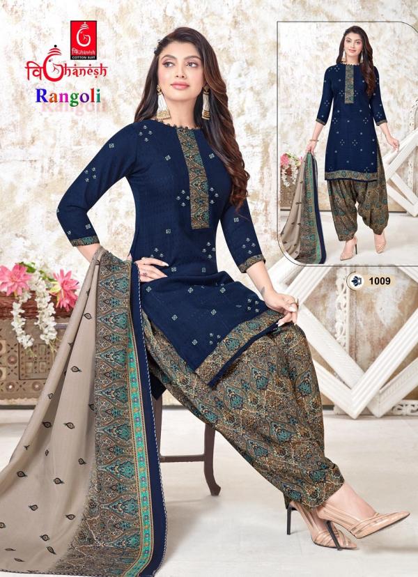 Vighanesh Rangoli Vol-1 Cotton Print Designer Exclusive Dress Material