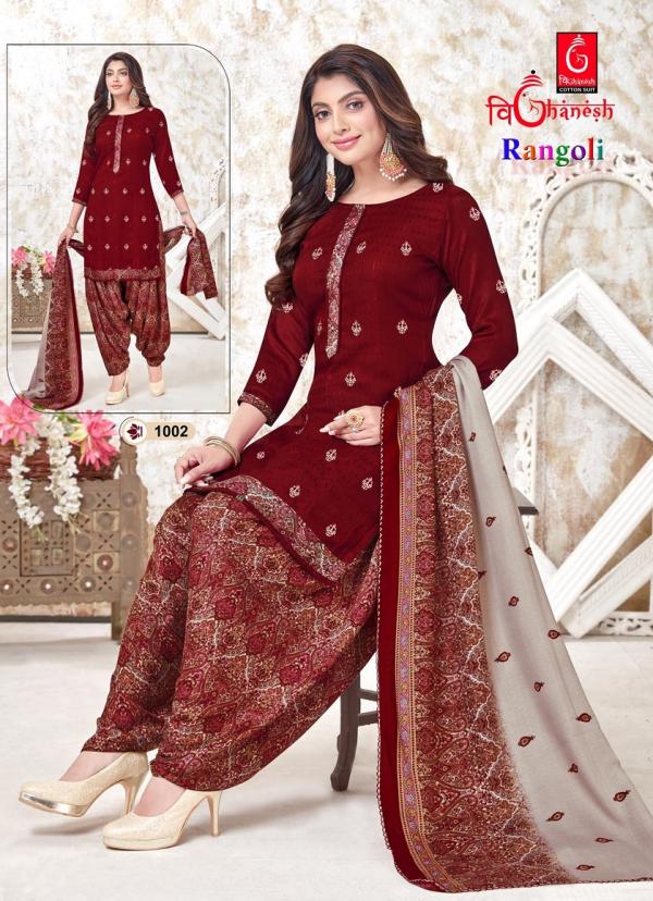 Vighanesh Rangoli Vol-1 Cotton Print Designer Exclusive Dress Material