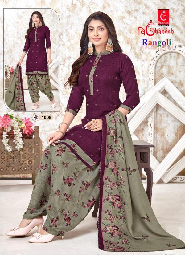 Vighanesh Rangoli Vol-1 Cotton Print Designer Exclusive Dress Material