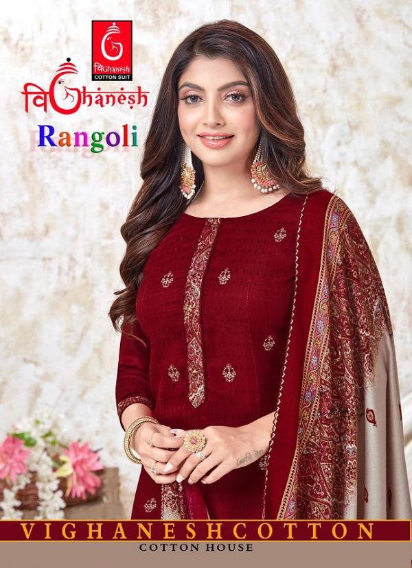 Vighanesh Rangoli Vol-1 Cotton Print Designer Exclusive Dress Material