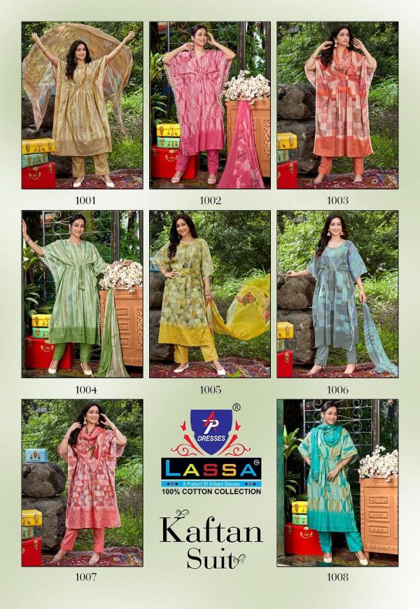 AP Lassa Kaftan Suit Vol-1 Cotton Designer Print Dress Material