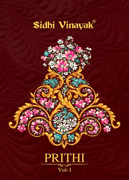 Sidhi Vinayak Prithi Vol-1 Cotton Designer Patiyala Readymade Suit