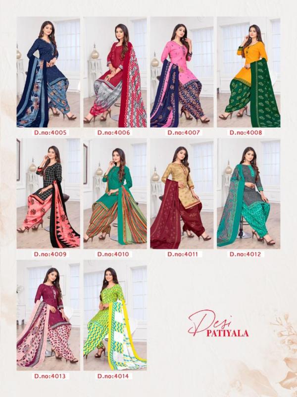 Ganesha Desi Patiyala Vol 4 cotton Designer Readymade Suit