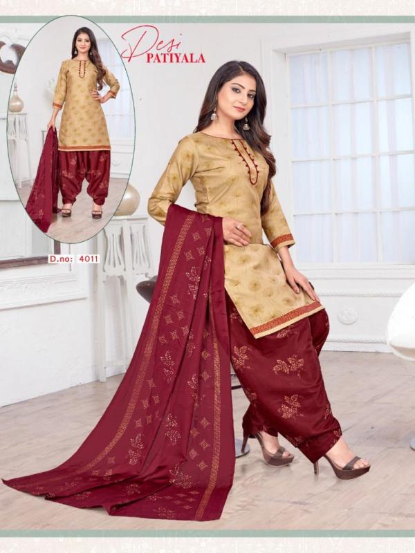 Ganesha Desi Patiyala Vol 4 cotton Designer Readymade Suit