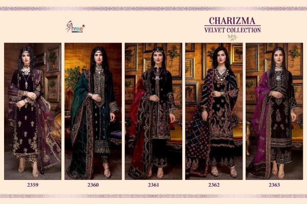 Shree Charizma Velvet Designer Collection Pakistani Salwar Suits