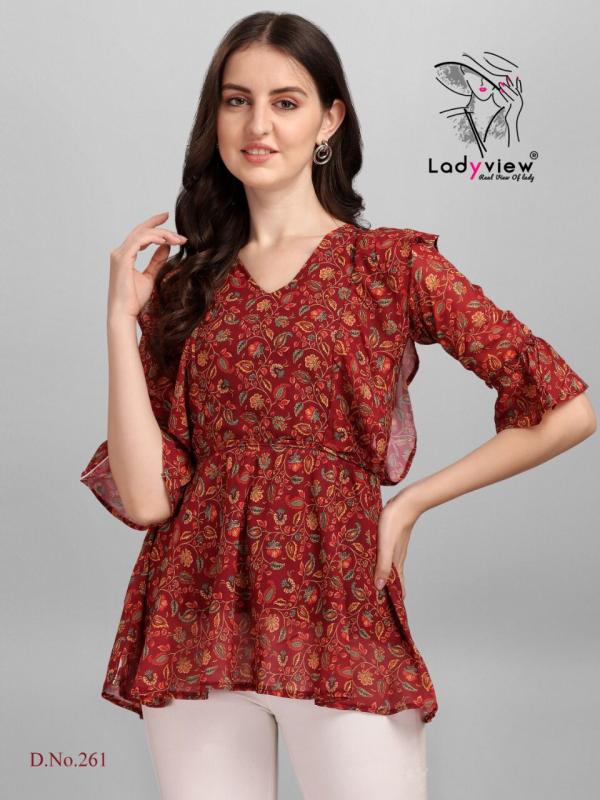 Ladyview Gorgeous Print With Cotton Inner Printed Western Tops