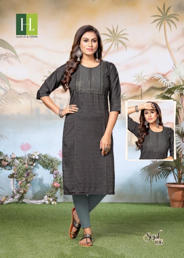 Hirwa Sejal Rayon Long Designer  Kurti collection