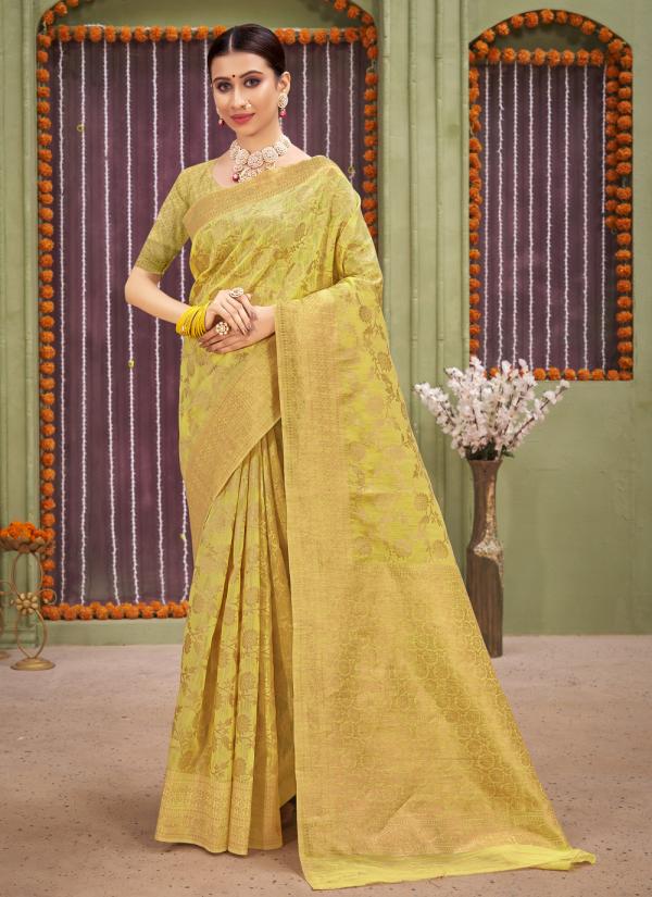 Sangam Rajnigandha Linen Cotton Rich Pallu Saree Collection