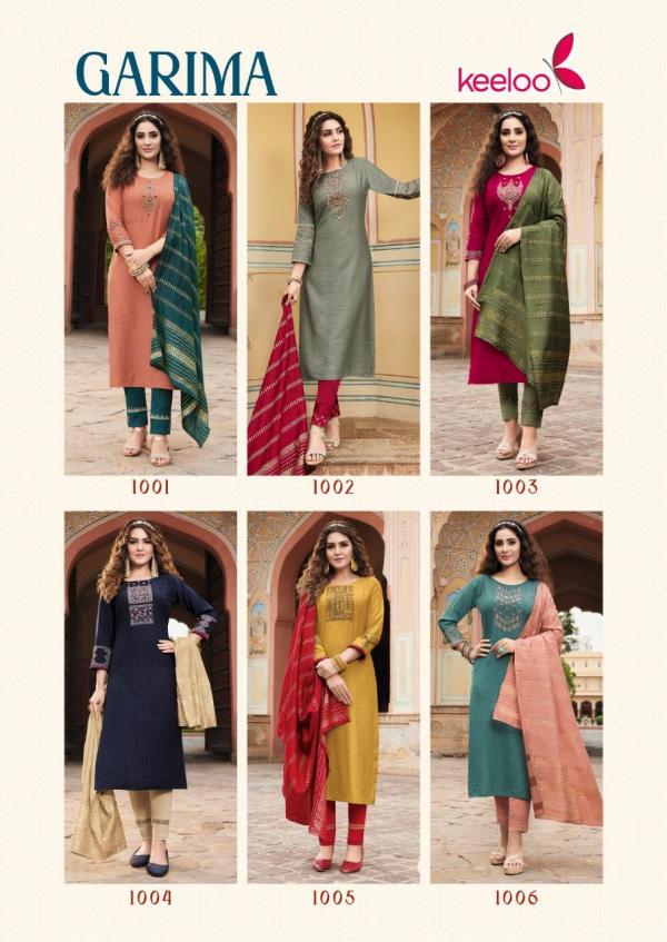  Keeloo Garima Cotton Slub Viscose Designer Readymade  Collection 