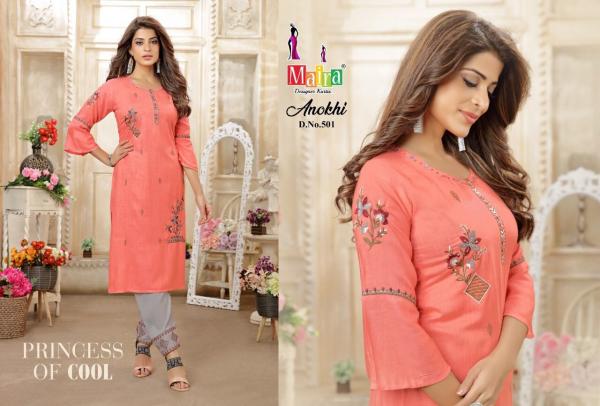 Maira Anokhi 5 Festive Wear Kurti With Bottom Collection