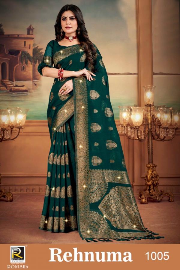 Ronisha Rehnuma Linen Cotton Silk Designer Saree Collection 